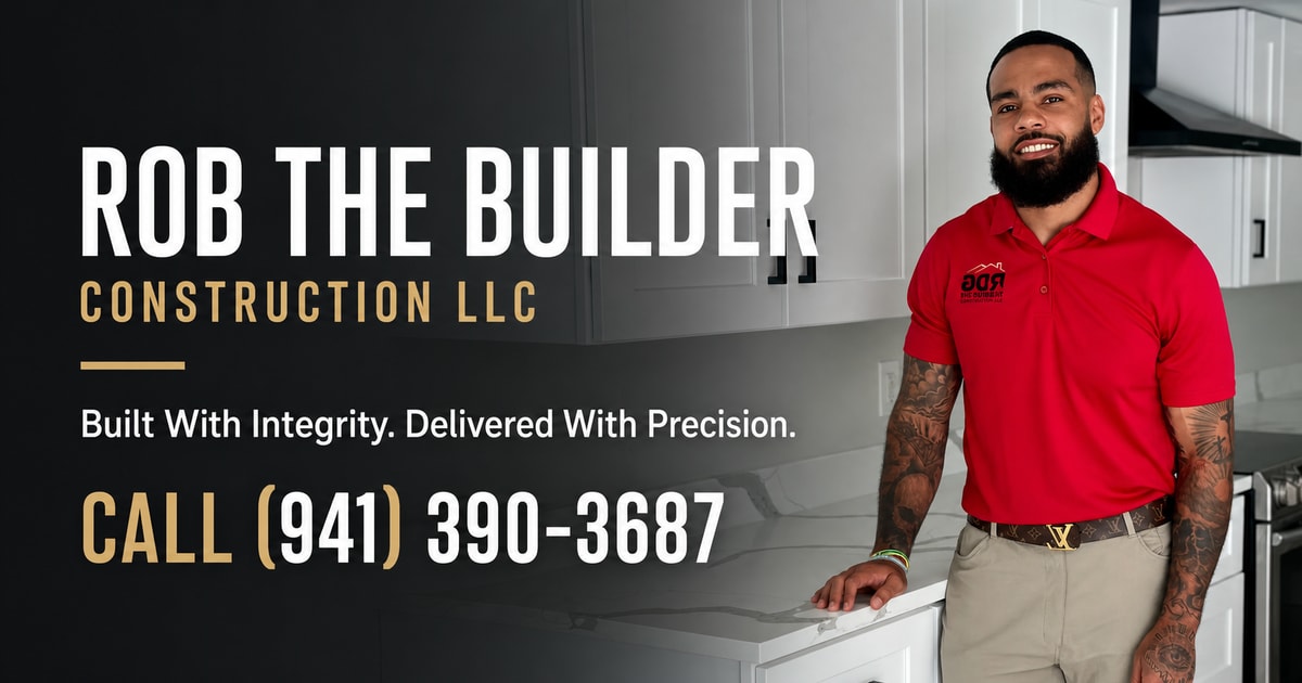 Rob The Builder Construction — call (941) 390-3687